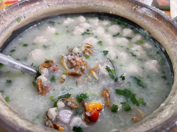 喜记一品蟛蜞粥-"听说是老字号但是一条街上有两家喜记差.