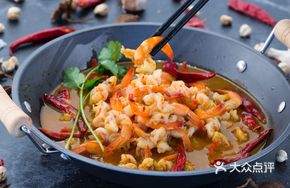 Jumping Shrimp in Pot