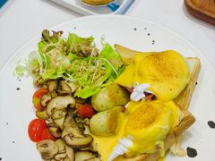 真有香肠的蘑菇班尼迪蛋-柠檬树茶餐厅(海雅缤纷城店)