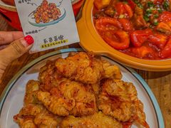 -东来菜馆•手抓海鲜家常菜•海鲜锅贴(鸽子窝店)