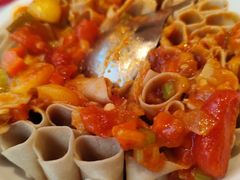 五种番茄浇汁莜面-西贝(吴江路湟普汇店)