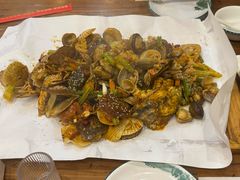 -东来菜馆•手抓海鲜家常菜•海鲜锅贴(鸽子窝店)