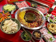 谭血鸭红锅底-谭鸭血老火锅(漳州路店)