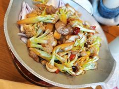 干锅菜花-好嫂子酱猪手•农家菜(华远坊店)