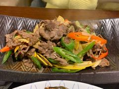酸木瓜炒牛肉-紫滇源云南生态菜(丹凤街店)
