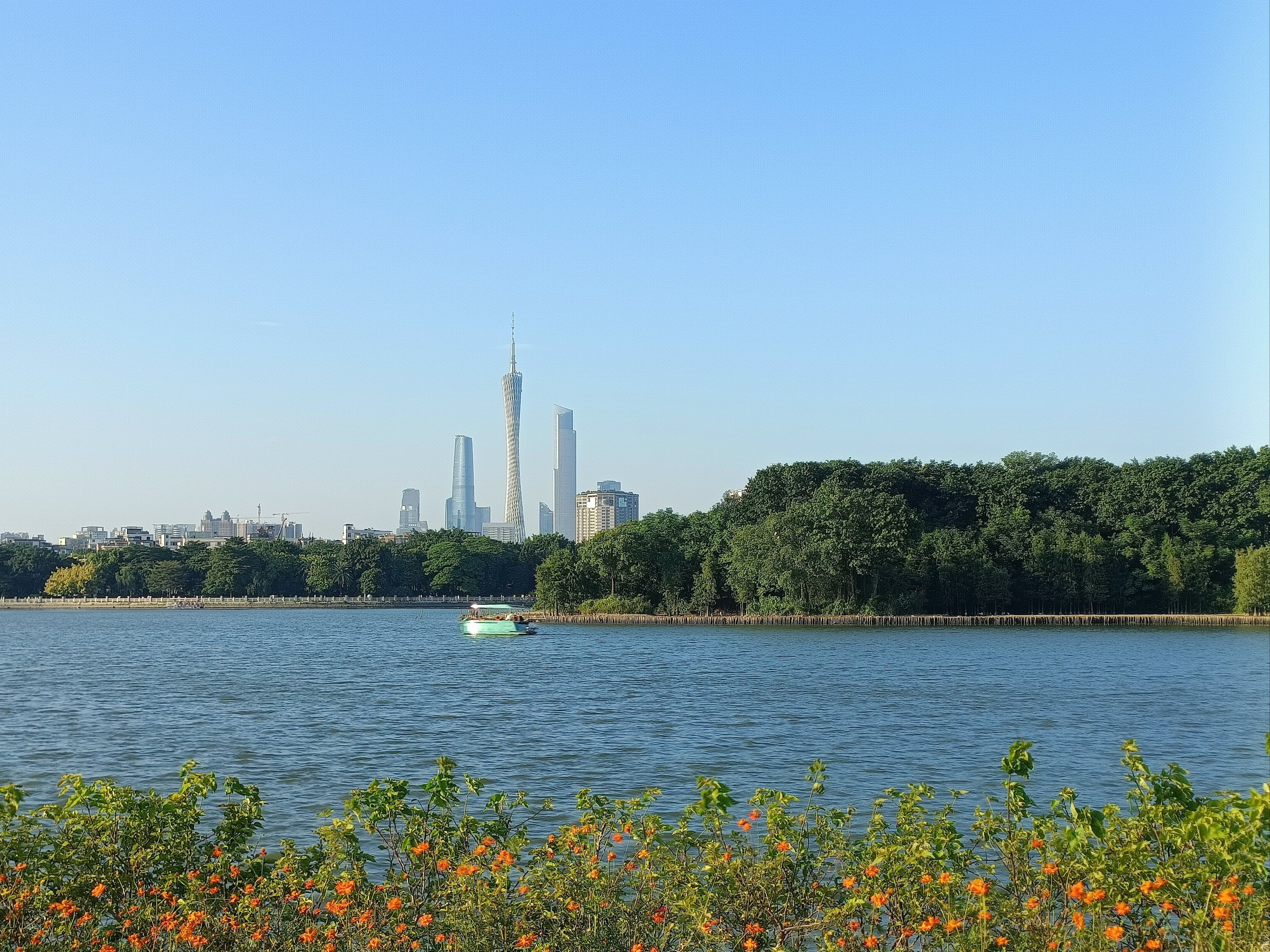 广州海珠湖风景图片