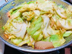 干锅手撕牛心菜-望湘园·洞庭渔宴(浦江欢乐颂店)