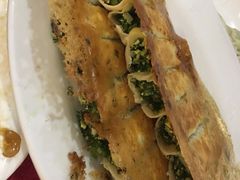蔒香鸡蛋素锅贴-大眼锅贴水饺(河东店)
