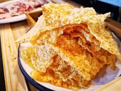 炸腐竹-烹然四季椰子鸡火锅(团结湖总店)