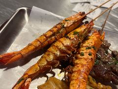 烤新鲜黑虎虾-串小白烧烤(金沙洲店)