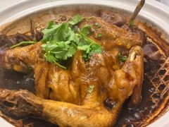 -阿峰饭店·本地土菜馆·农家土鸡煲·一品神仙鸡(报福店)