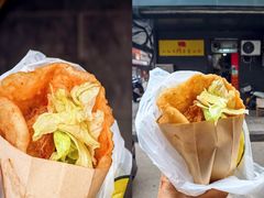 -小红车炸蛋葱油饼