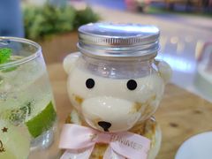 萌萌熊奶茶杯-夏日玛莉西餐厅(梅溪湖步步高店)