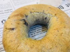 星空蝶豆花烤地瓜贝果面包-啊噗吐呦现场烘焙(麦凯乐店)