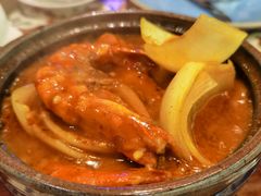 咖喱汁扒中虾-福龙葡国餐(百老汇店)