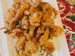 特色锅包肉-闯关东东北农家菜(崂山石老人店)