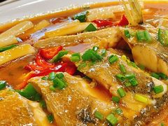 大黄鱼烧年糕-四合院海鲜小厨(旱西关店)