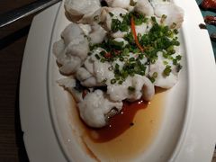葱油淋功夫起片海鲈鱼（两吃椒盐鱼头）-大鸽饭(岗顶店)