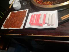 嫩牛肉，红糖冰粉，-巴蜀大宅门火锅(北大街店)