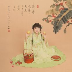 -后宫·古装汉服京剧儿童亲子全家福摄影