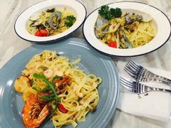 红虾贝柱蒜香意大利面-Jenny House 珍妮屋新派食堂(美吉特店)
