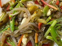 酸菜炒魔芋-汉水缘鲜鱼庄(黄雁村店)