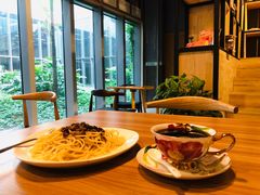 黑椒牛柳意大利面-百年朱苦拉咖啡(博物馆店)