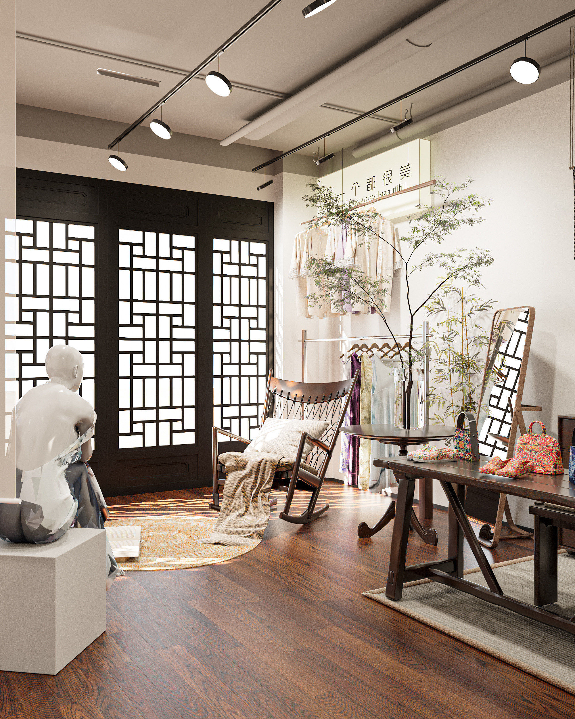 古风服装体验店装修,这样装,是不是很有感觉