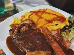 黑椒杂扒蛋包饭-龙记·香港茶餐厅(海上世界店)
