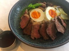 澳洲黑安格斯牛排配鹅肝半熟溏心蛋饭-L'Arome芳芳法国餐厅(仙林金鹰店)