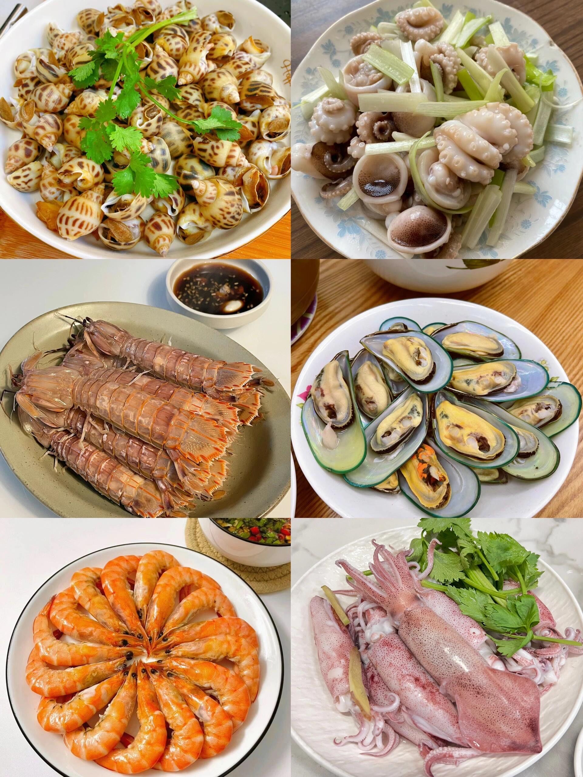 真的‼️没有比白灼海鲜更简单的菜了🤣🤣🤣