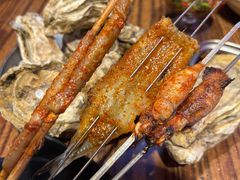 烤海肠-蚝堡海鲜·威海菜·海肠捞饭·烧烤·亚洲吃蚝公司(幸福门店)