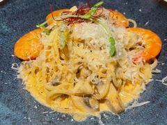 芝士蘑菇鲜虾意大利面-BE BRIGHT KITCHEN(正佳广场店)