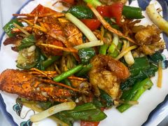 姜葱炒小青龙-旺鲜渔港连锁餐厅·珠海特色美食地标(爱情邮局店)
