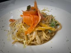 烟三文鱼忌廉意粉-香港深仔记茶餐厅(东门店)