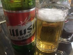 乌苏啤酒-老街冷水鱼烧烤(河堤夜市店)