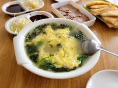 虾皮紫菜蛋花汤-李连贵熏肉大饼(宁山中路店)