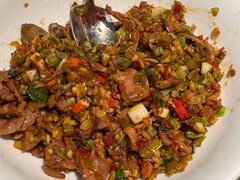 酸豆角鸡胗-兰湘子·湘菜小炒(济南领秀城店)