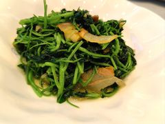 芥兰苗炒咸肉-香山湖渔家大院