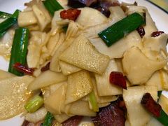 甜笋炒腊肉-阿谋美食·广西菜
