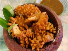 油爆猪皮-浩海火烧云傣家菜(京广店)
