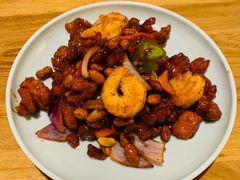 椒香虾仁爆鸡球-陈傻子餐厅(世纪都会店)