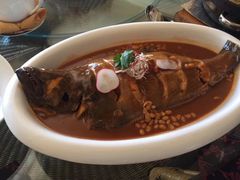 红烧野生蝶鱼-皇朝海鲜酒店