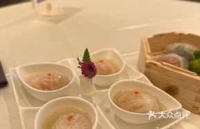 Organic Vegetable Juice Three Soup Shrimp Dumplings Royale