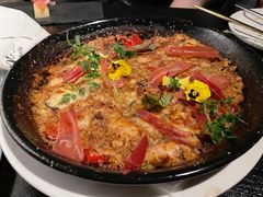 伊比利亚火腿鸡肉奶油芝士饭-C&R西班牙餐厅