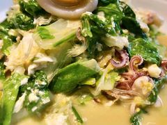 笔管鱼小白菜-开海·红岛海鲜虾水饺(石老人店)