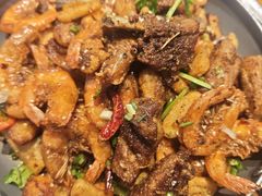 干锅排骨虾-峨眉烧烤(宝龙广场店)