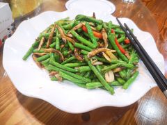 山坑鱼仔炒豆角-水乡人家