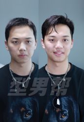 -型男帮男士假发补发·佩戴式发型