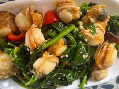 菠菜拌扇贝-鲁毓鲜蓬莱小面(黄山路店)